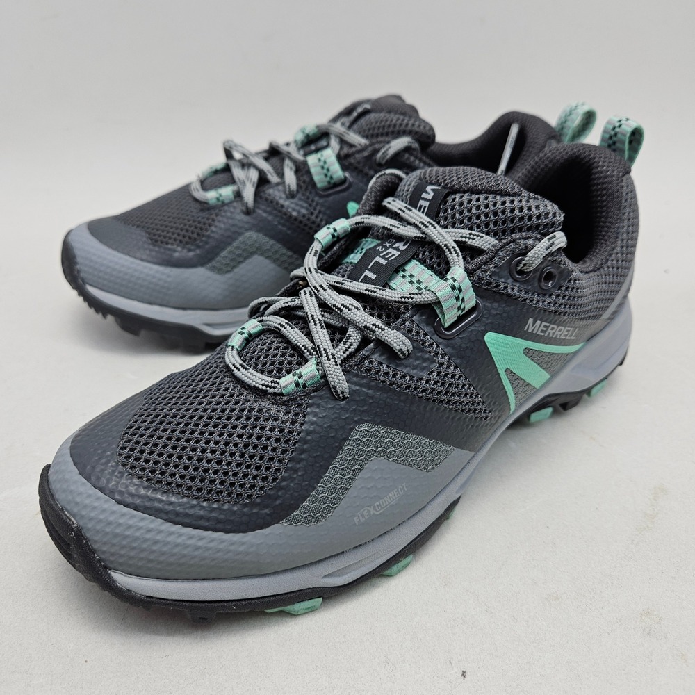 Merrell MQM Flex 2 Hiking Womens Size 7 Shoes Grey Mint J035426‎ Trail Runner